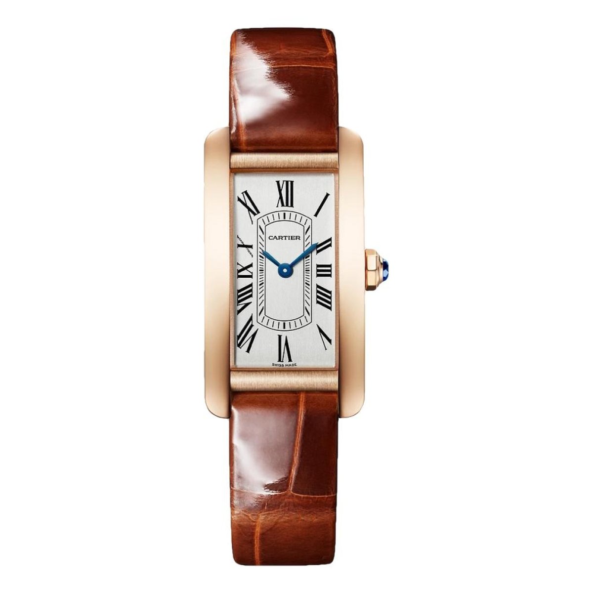 Tank Américaine pink gold watch