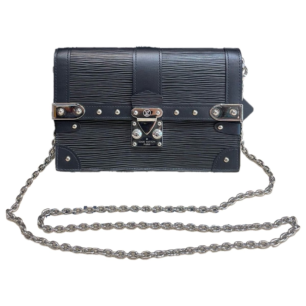 Pochette Trunk leather handbag