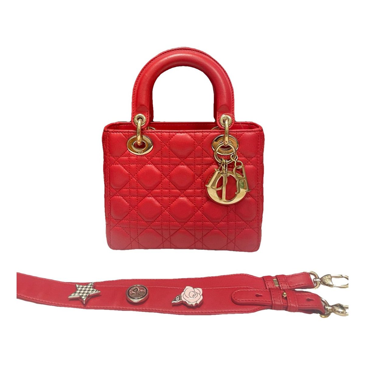 Lady Dior leather handbag