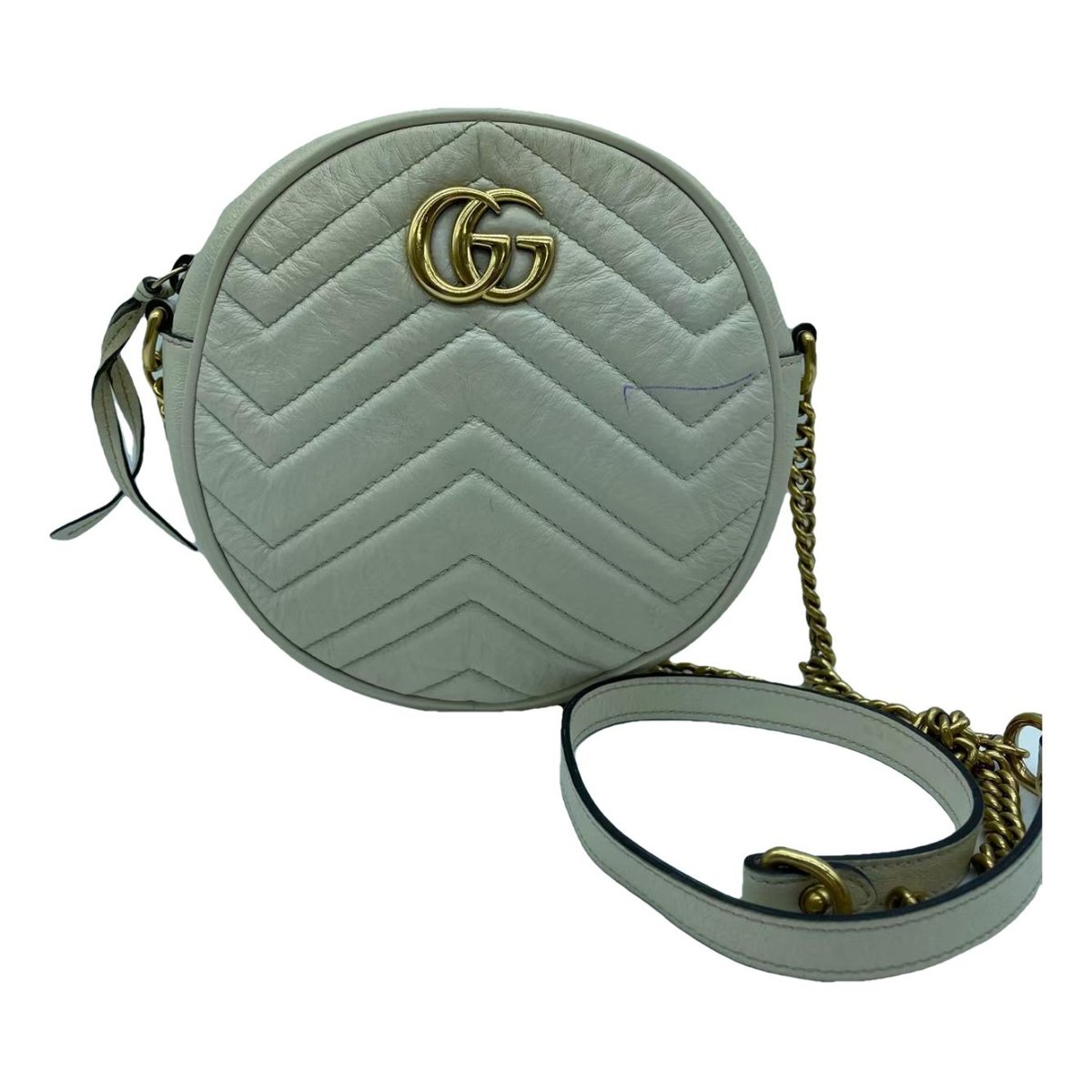 GG Marmont Round leather crossbody bag