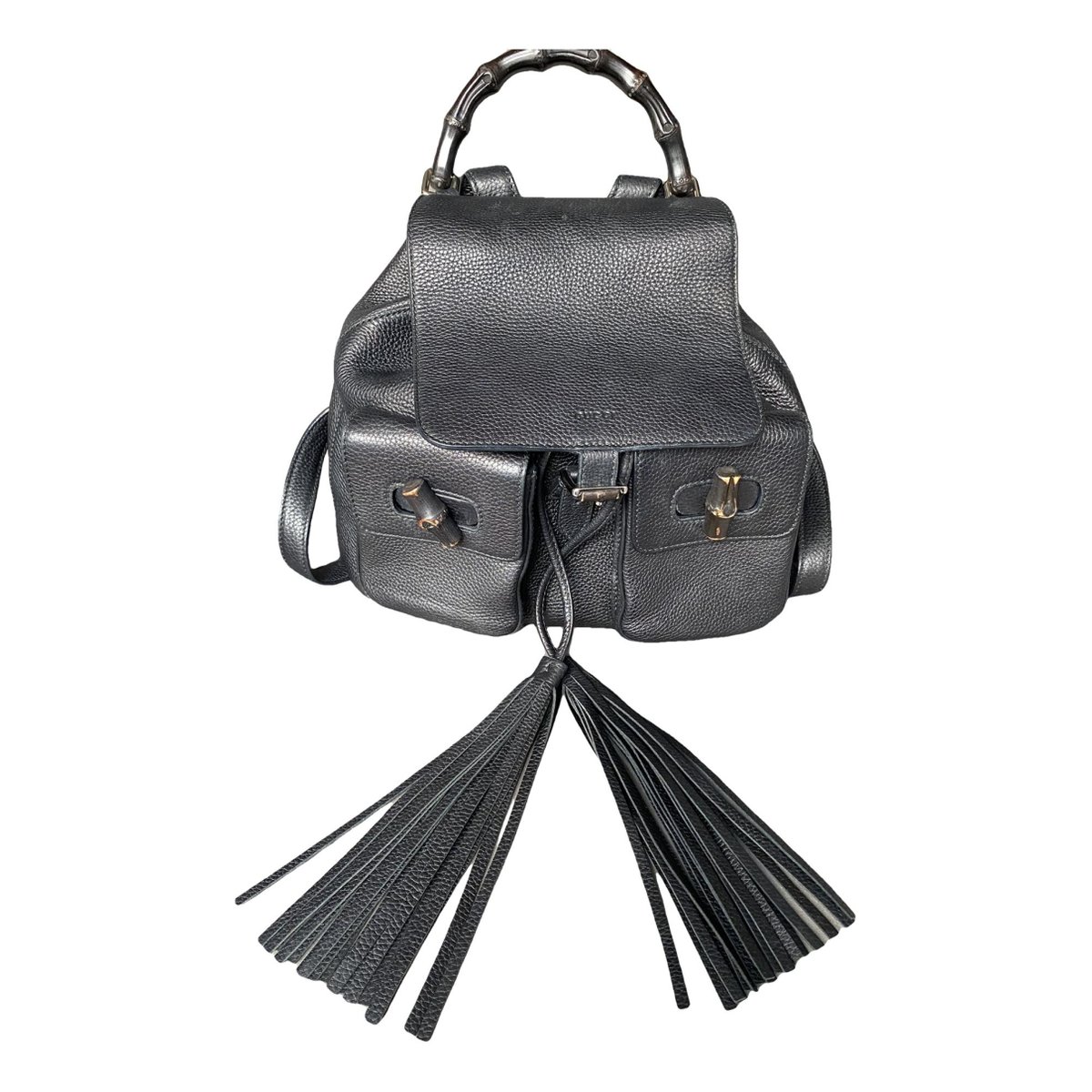 Vintage Bamboo leather backpack
