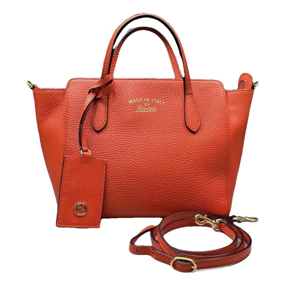 Swing leather tote