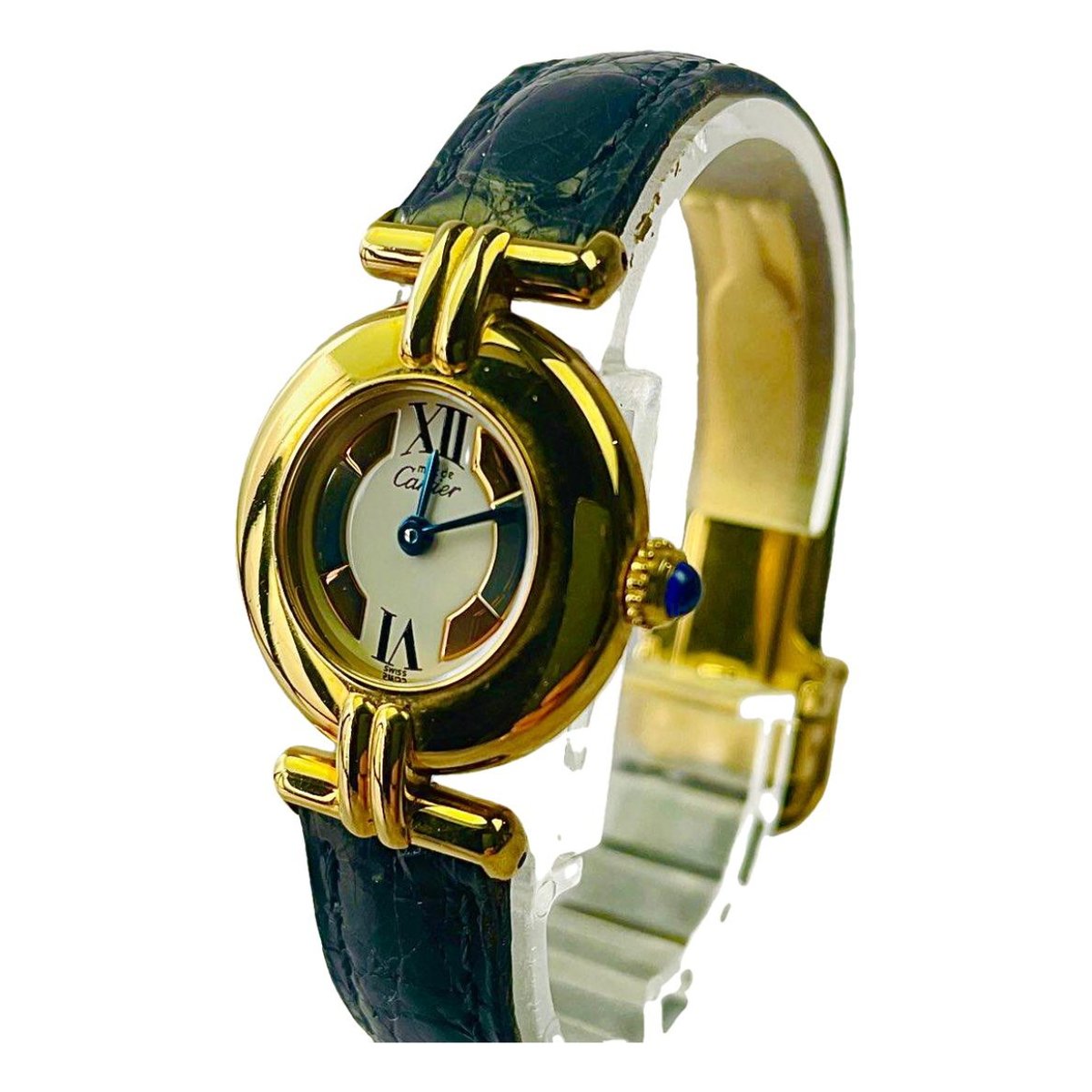 Must Trinity silver gilt watch