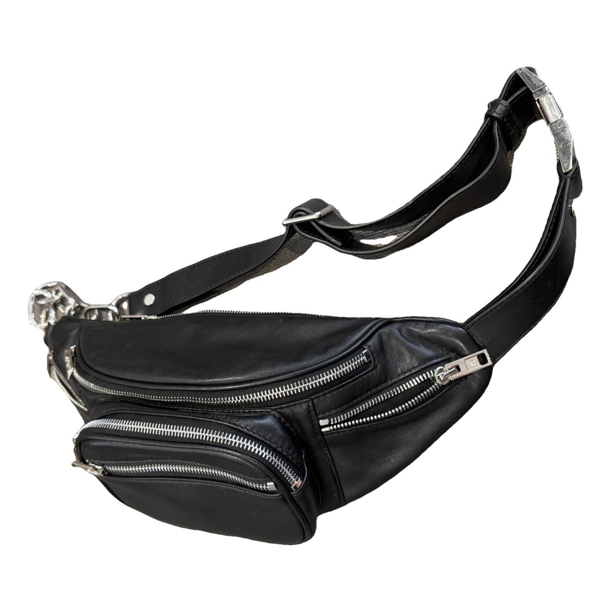 Leather clutch bag
