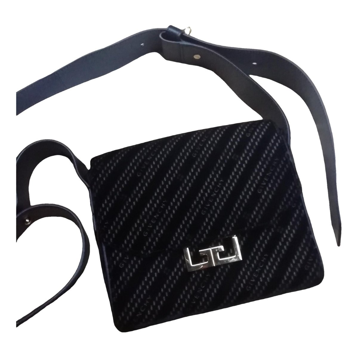 GV3 velvet crossbody bag