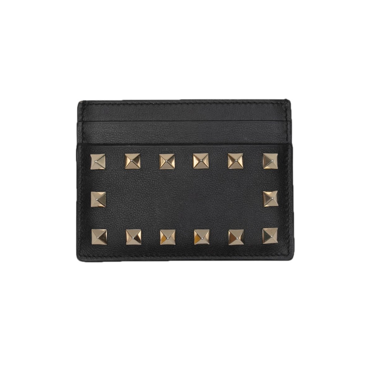 Rockstud leather wallet