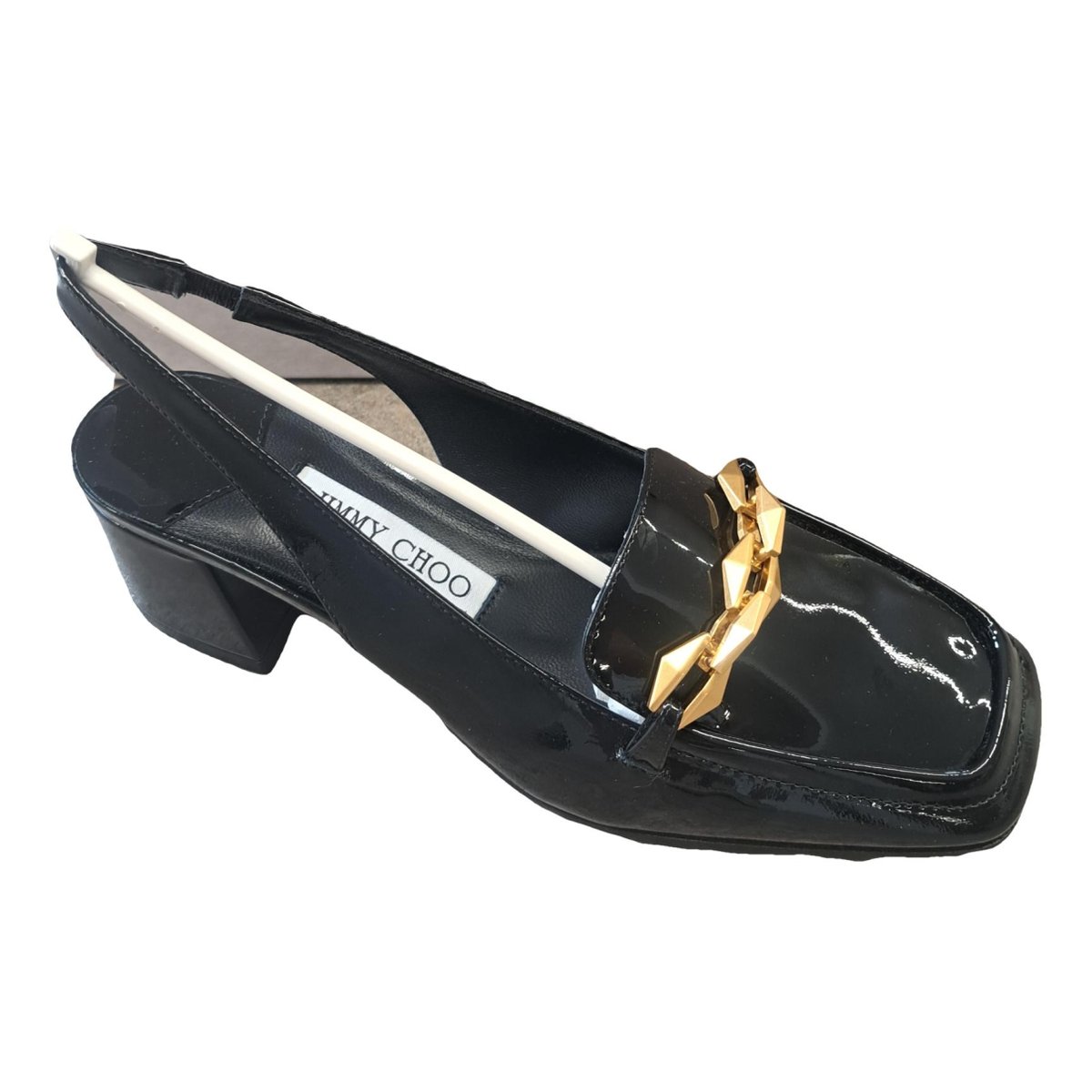 Diamond Tilda leather heels