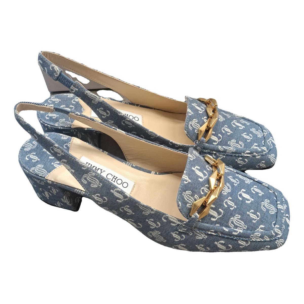 Diamond Tilda leather heels