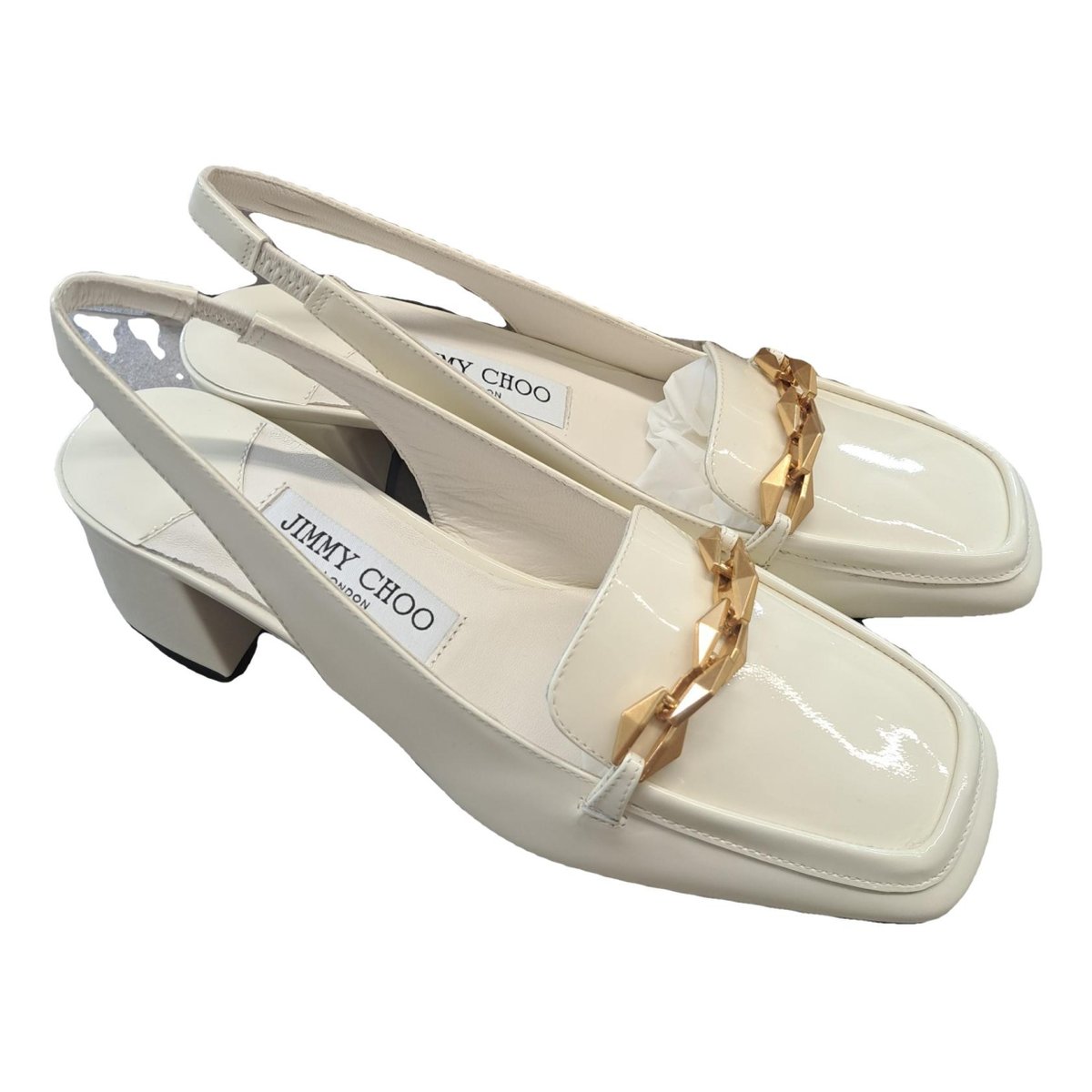 Diamond Tilda leather heels