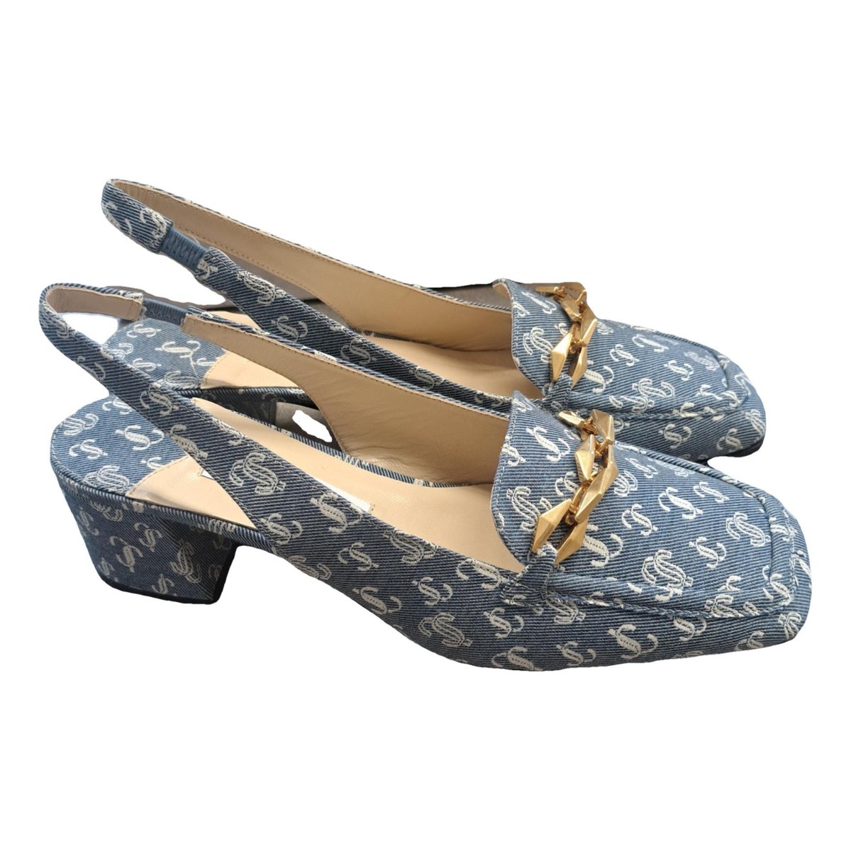 Diamond Tilda leather heels