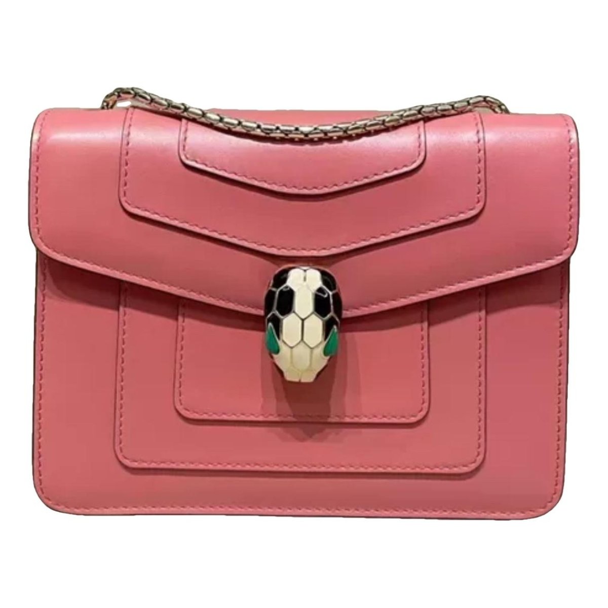 Serpenti leather handbag