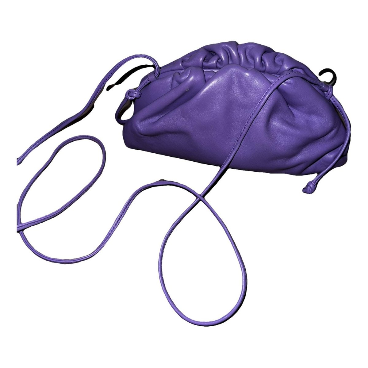 Pouch leather clutch bag