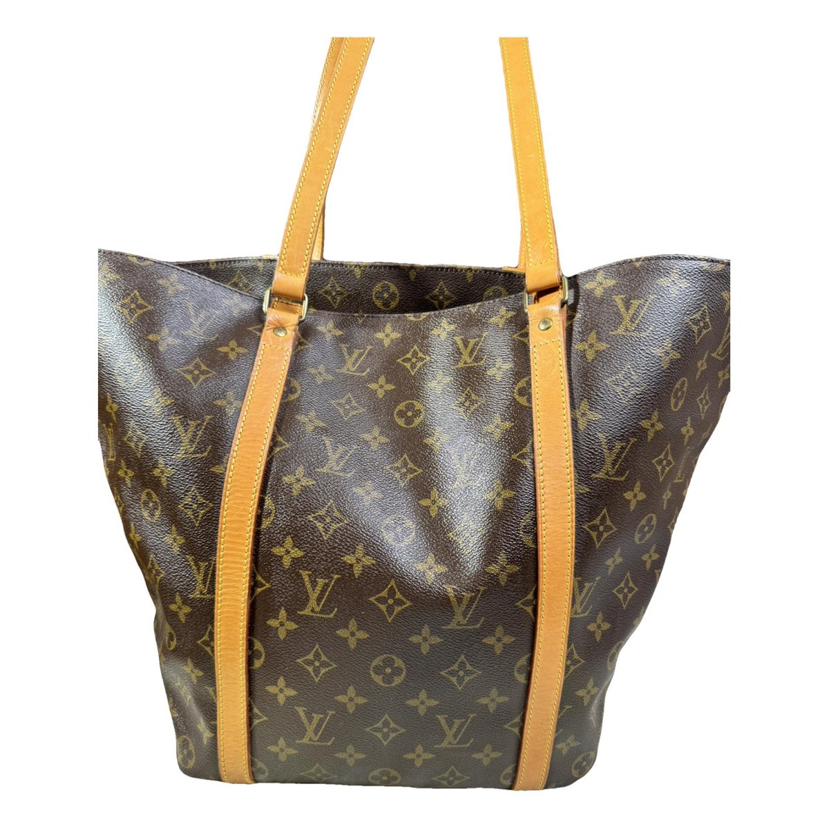 Shopping leather tote