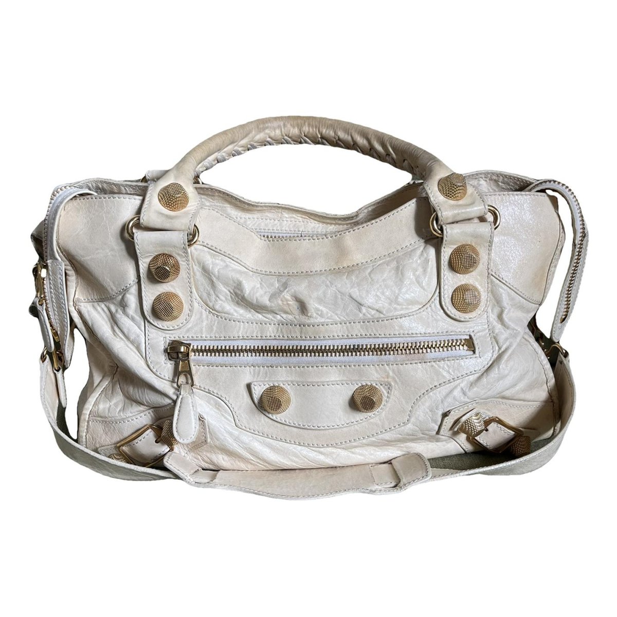 Work leather handbag