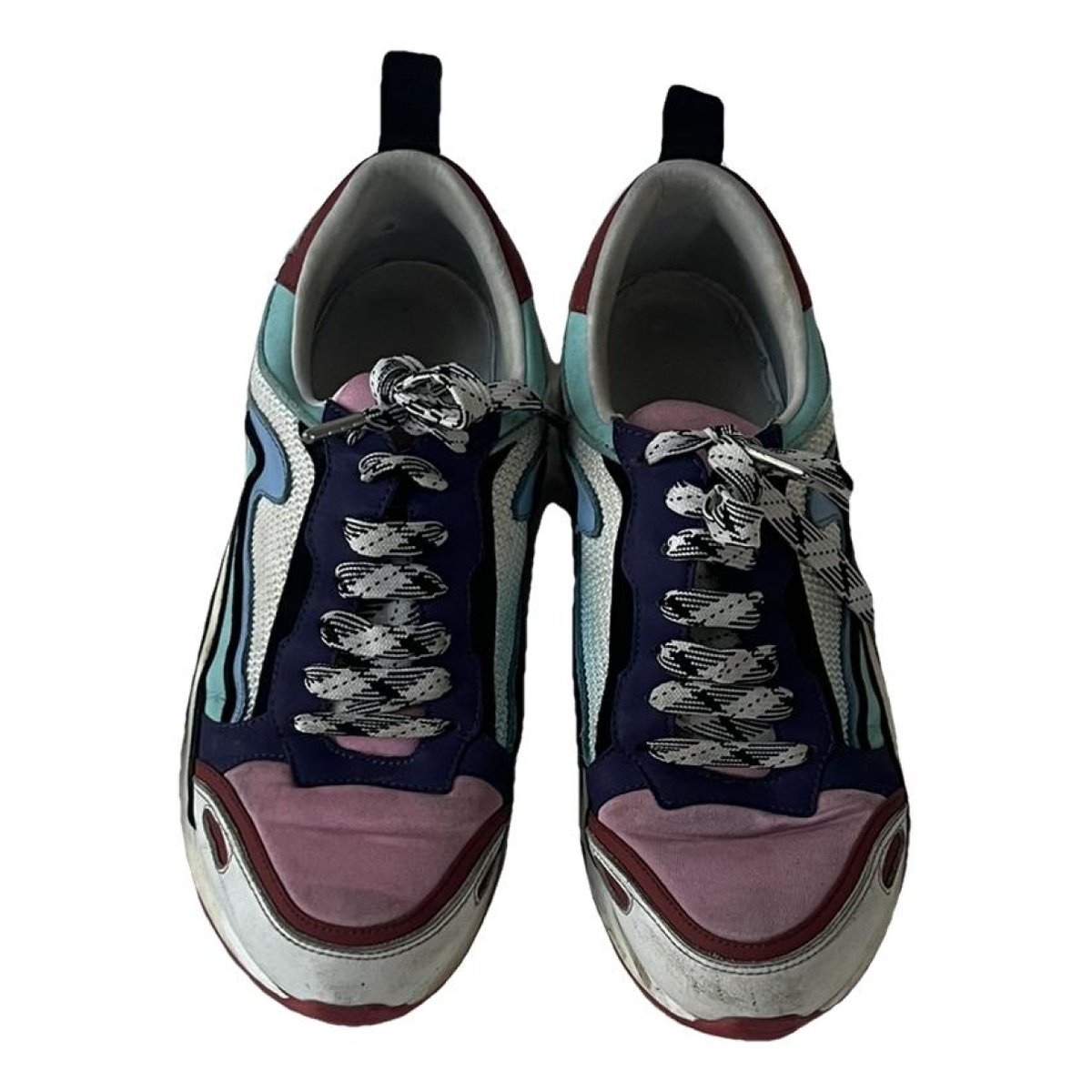 Flame leather trainers