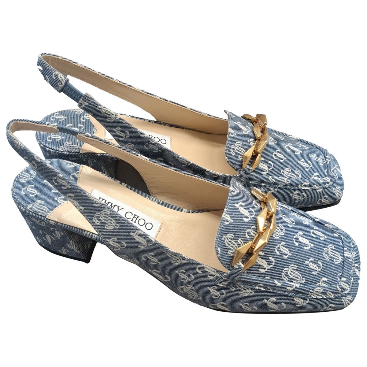 Diamond Tilda leather heels