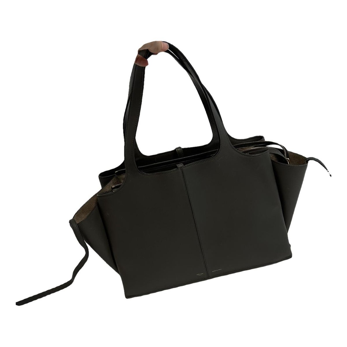 Tri-Fold leather tote