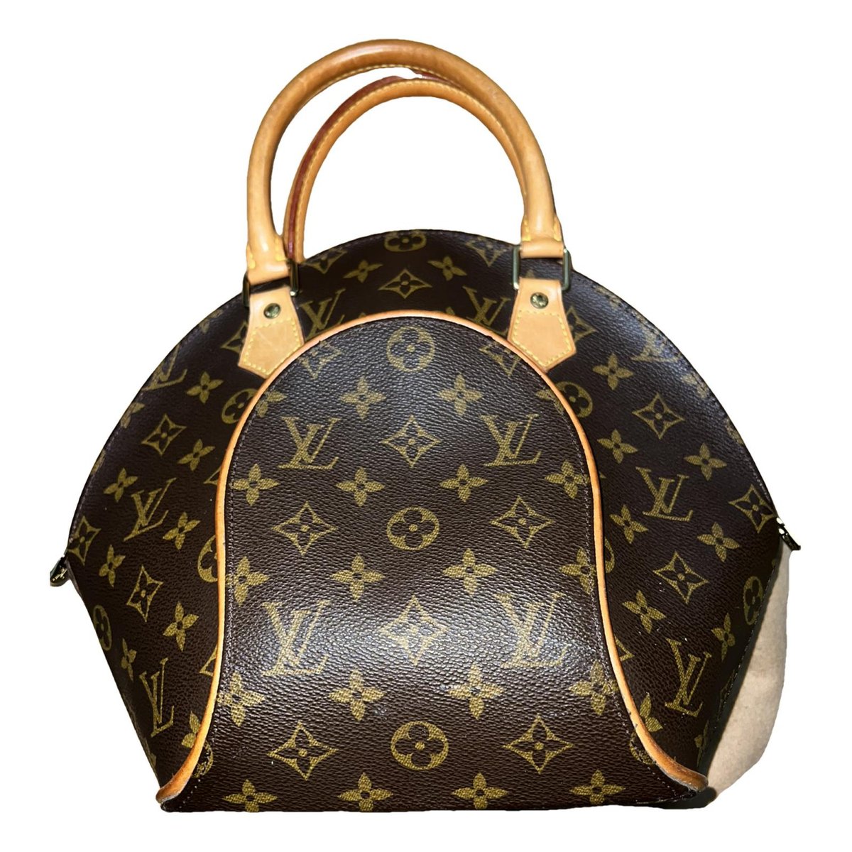 Ellipse leather satchel