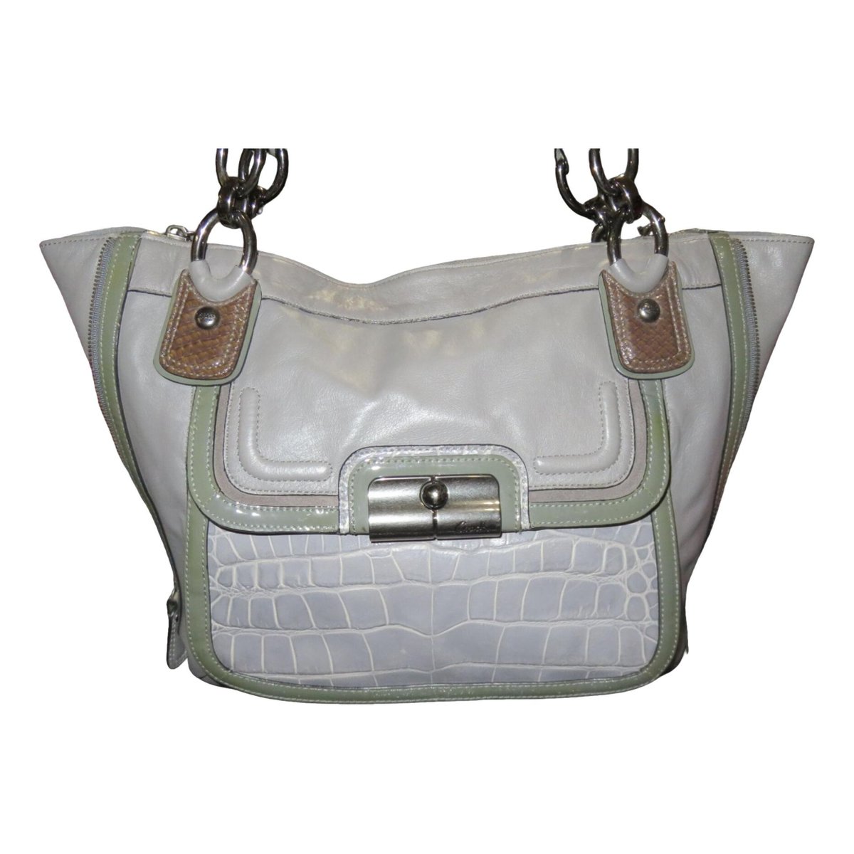 Madison Phoebe crocodile satchel