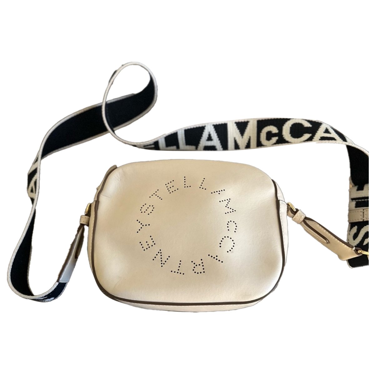 Logo vegan leather crossbody bag