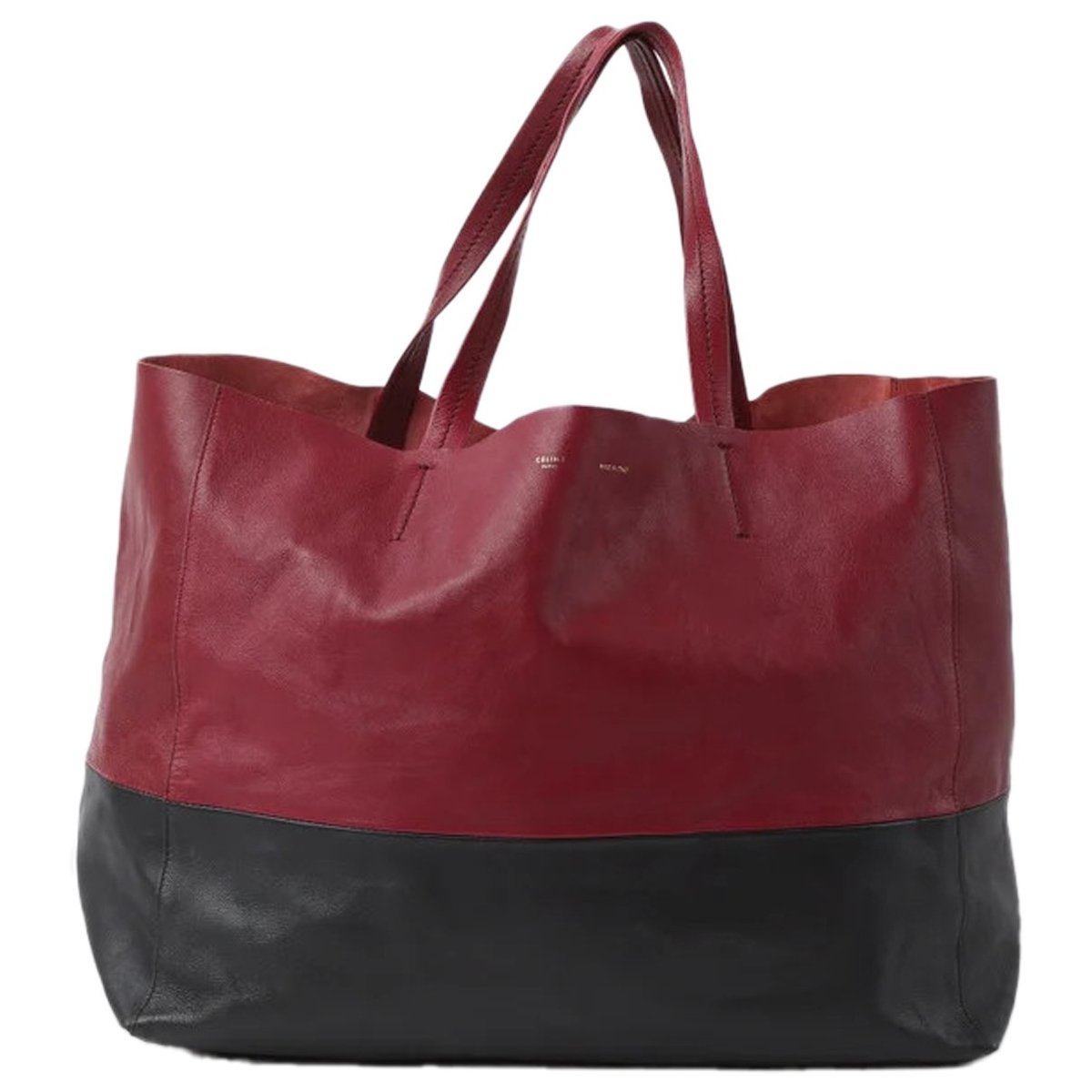 Cabas Horizotal leather tote