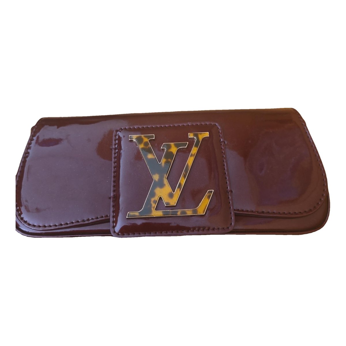Sobe patent leather clutch bag