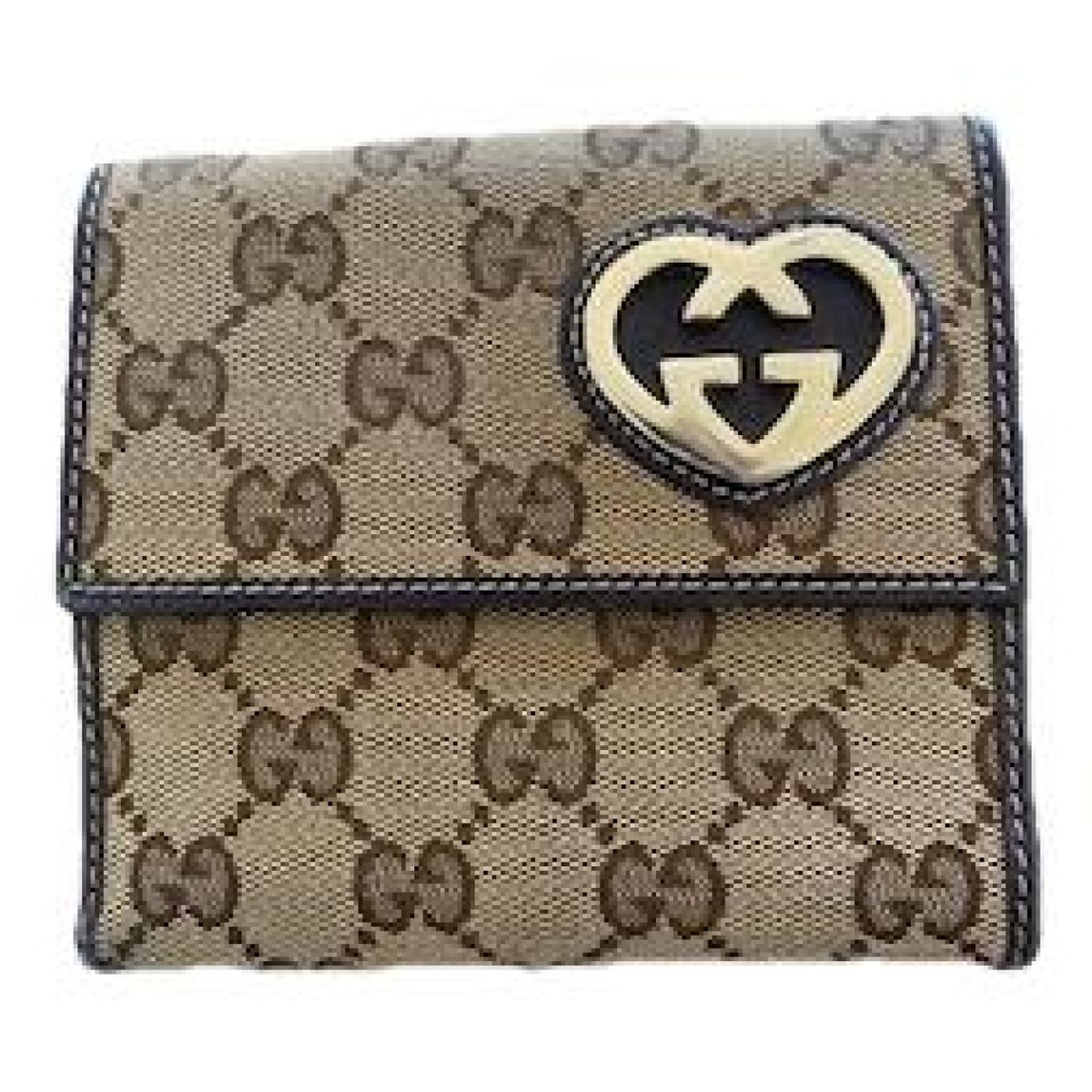 Interlocking leather wallet