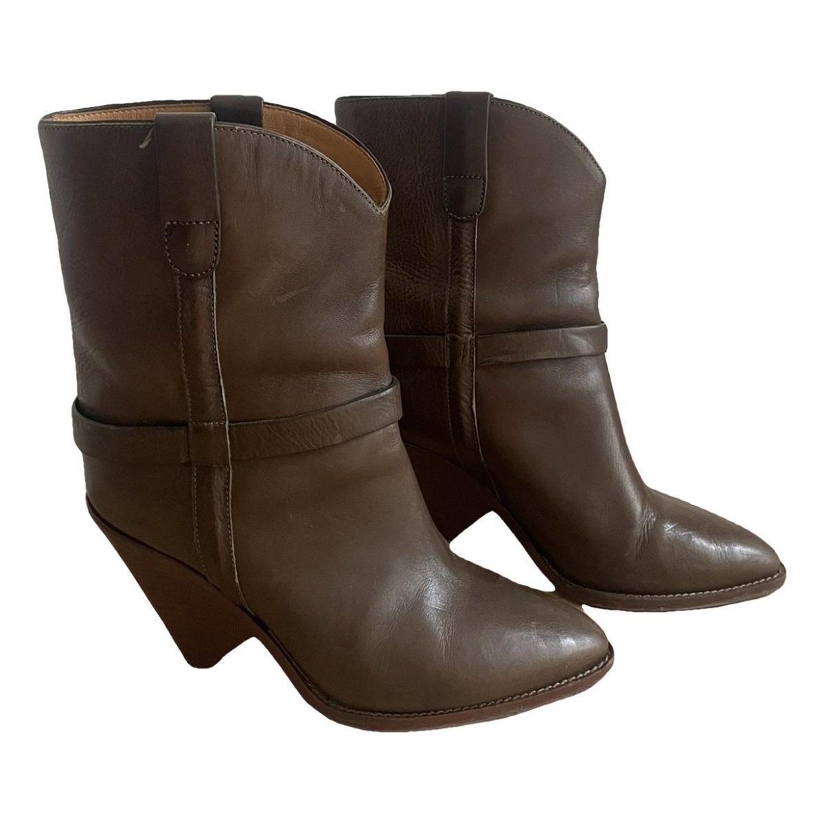 Lamsy leather cowboy boots