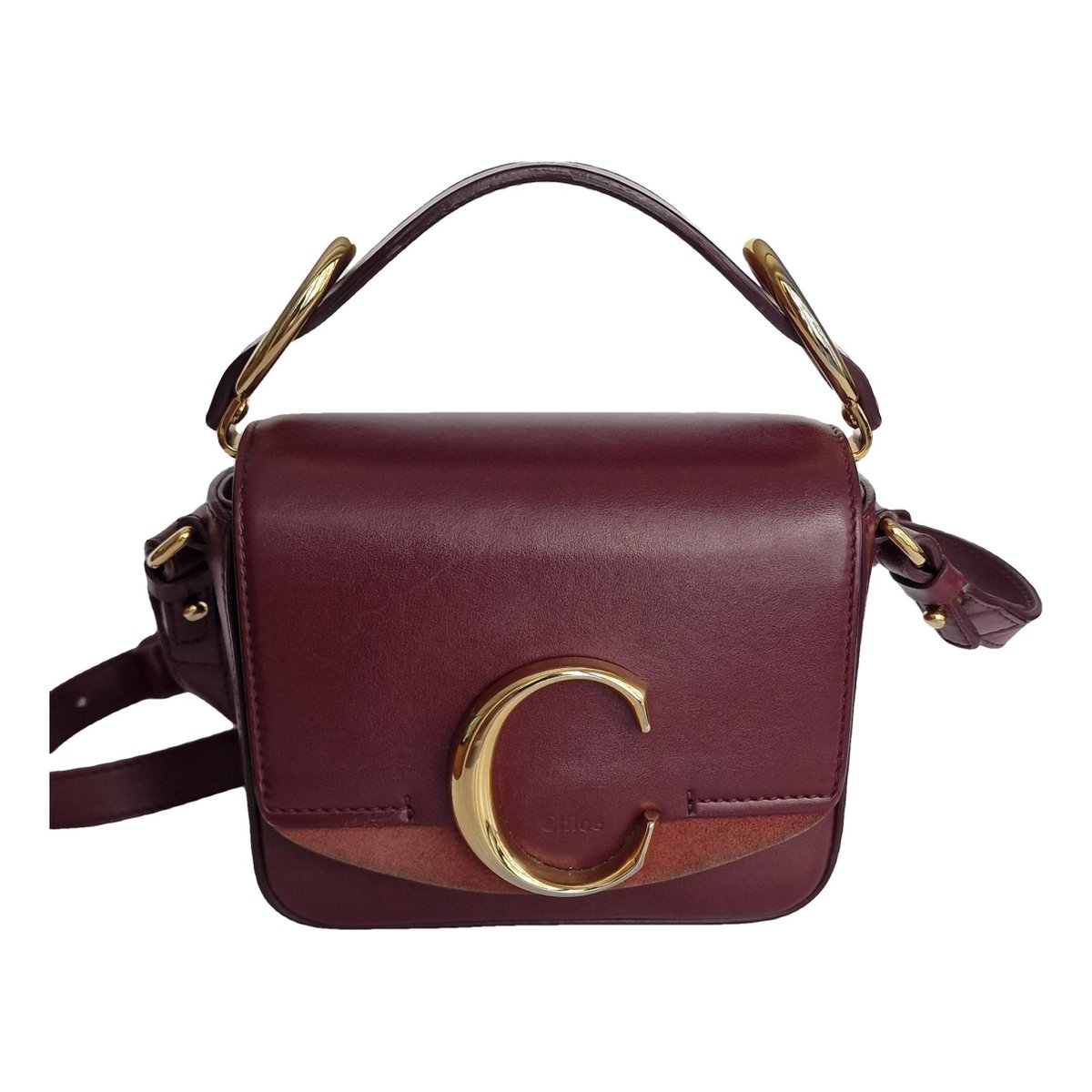C leather handbag