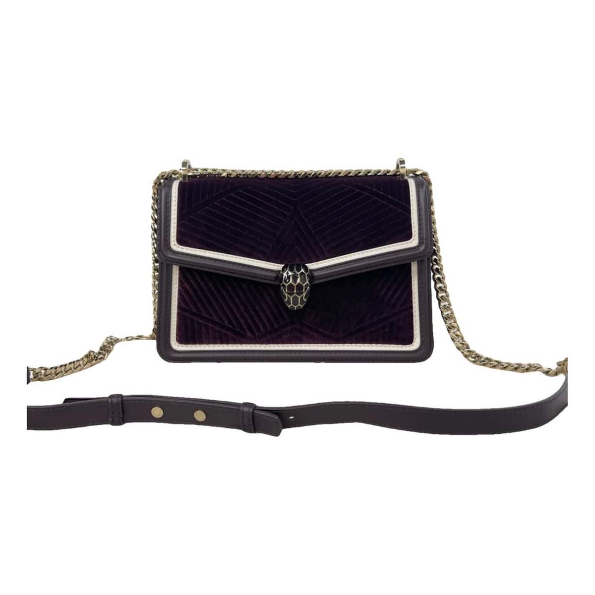 Serpenti velvet handbag