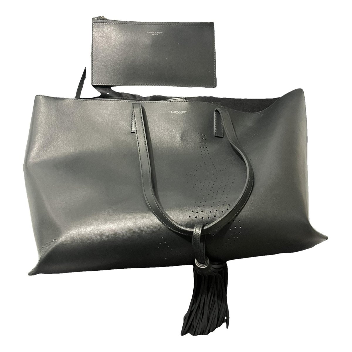 Shopping leather tote