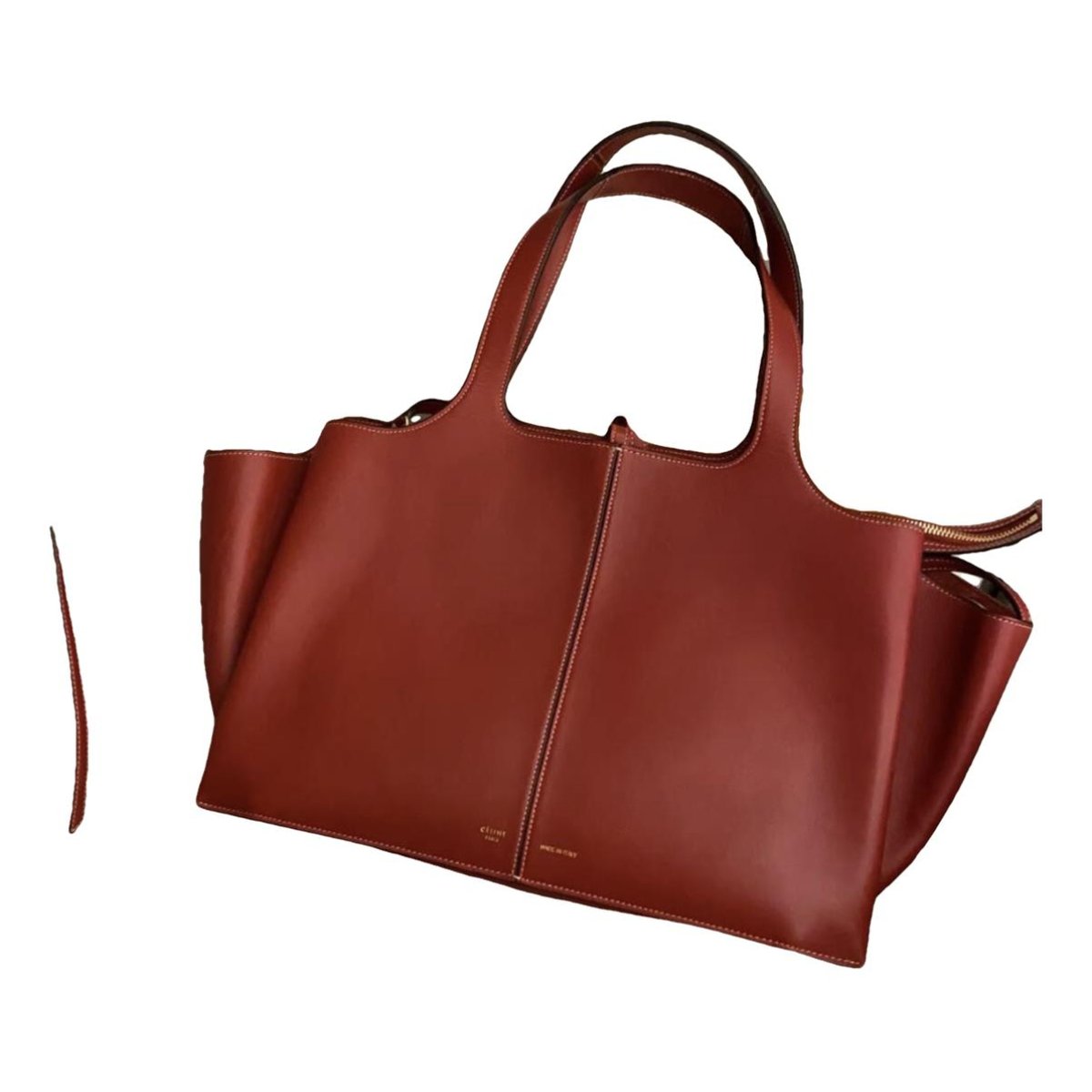 Tri-Fold leather tote