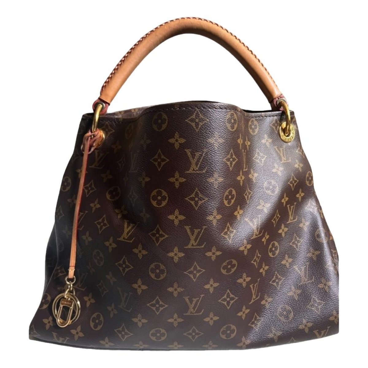 Artsy leather handbag
