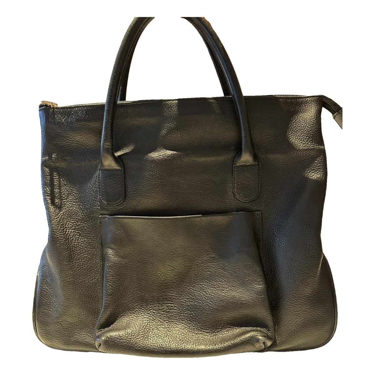 Enveloppe leather handbag