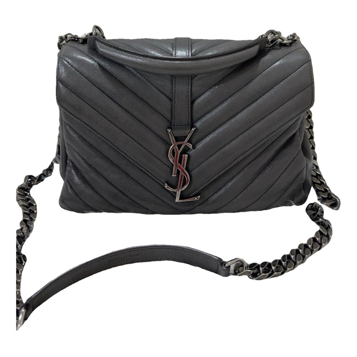 Collége monogramme leather handbag