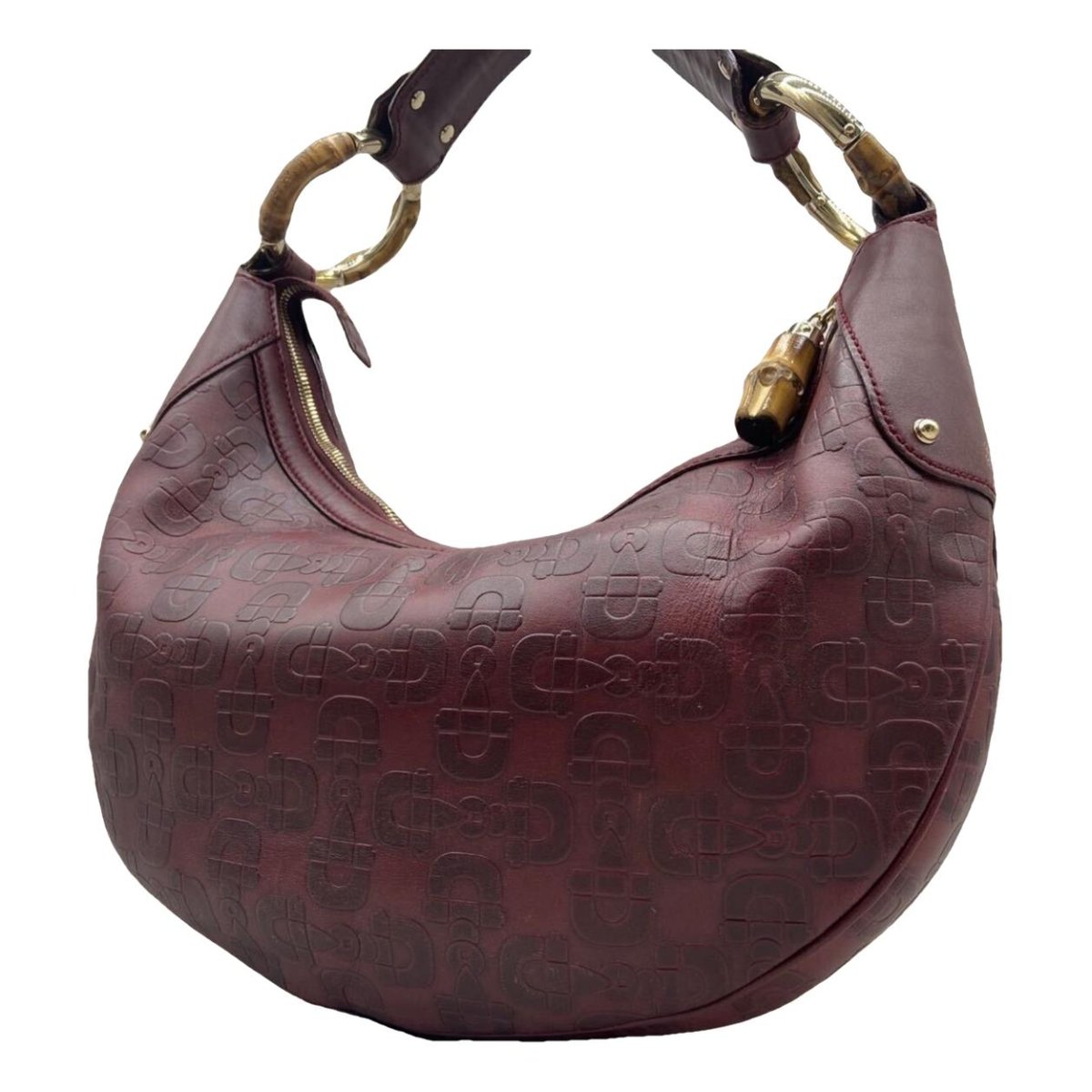 Bamboo Ring leather handbag