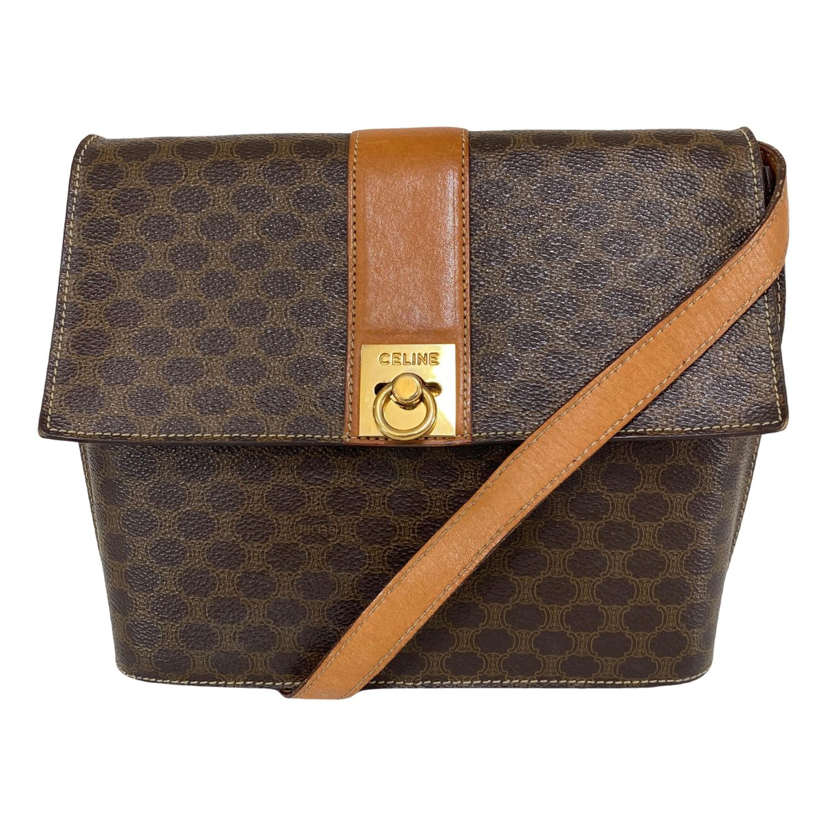Triomphe Maillon cloth crossbody bag