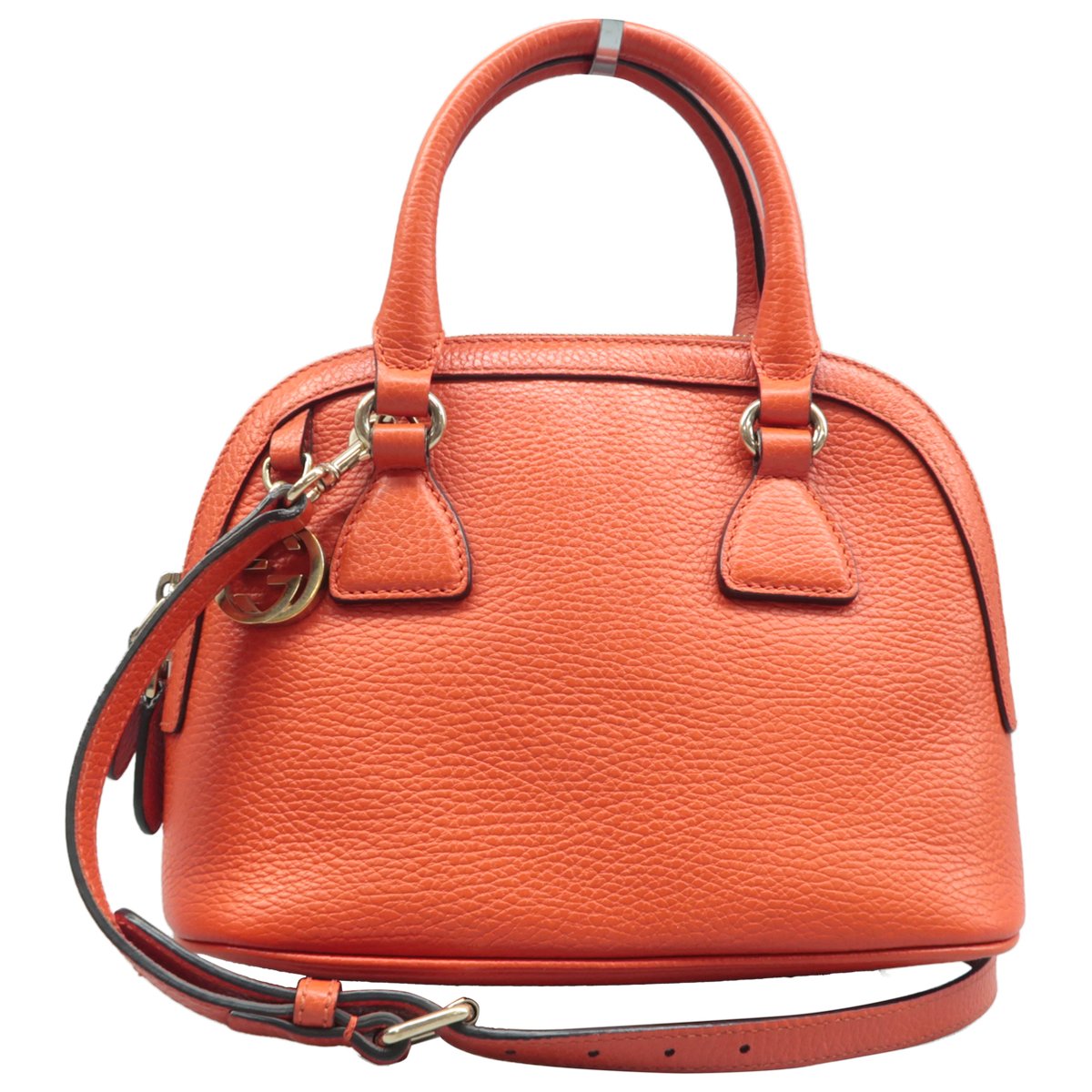 Dôme leather satchel