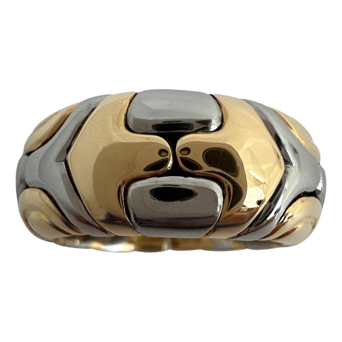 Tubogas yellow gold ring