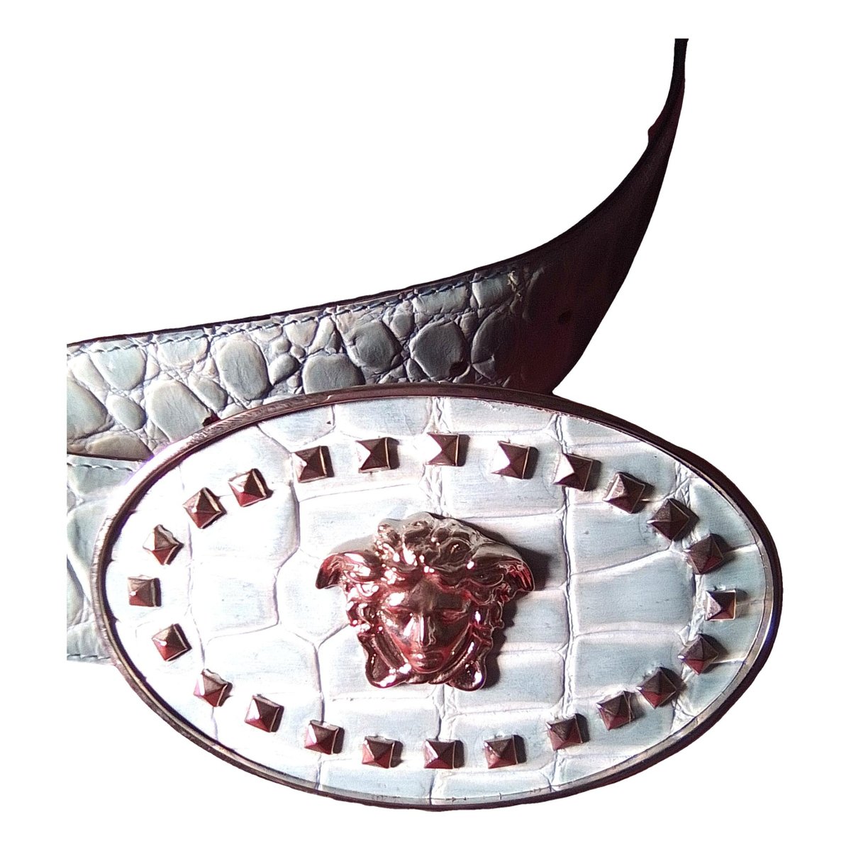 Medusa leather belt