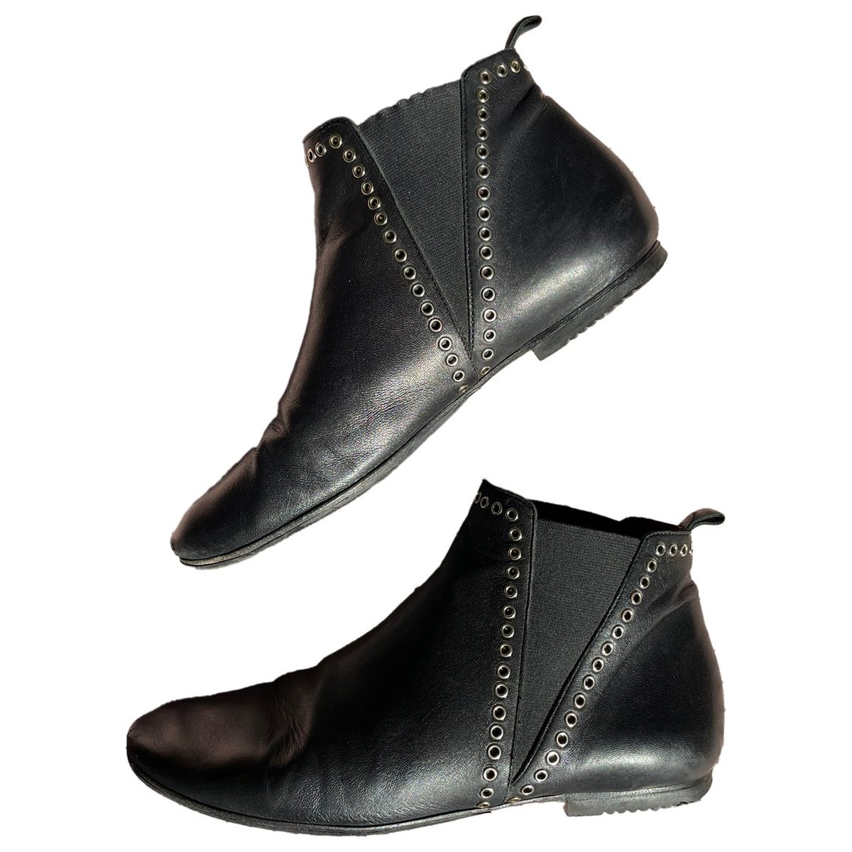 Gaucho leather ankle boots