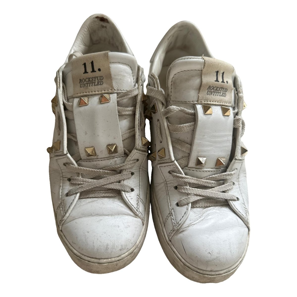 Open VLTN leather trainers