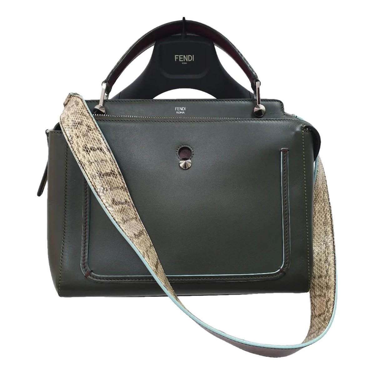 Dot Com leather handbag