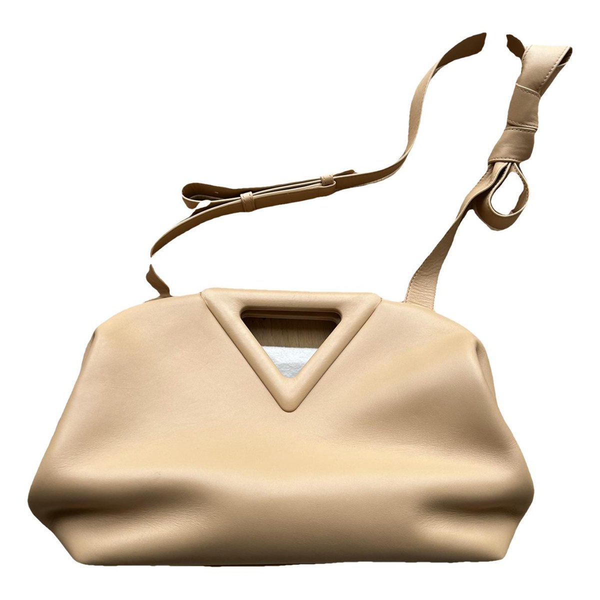 Point leather handbag