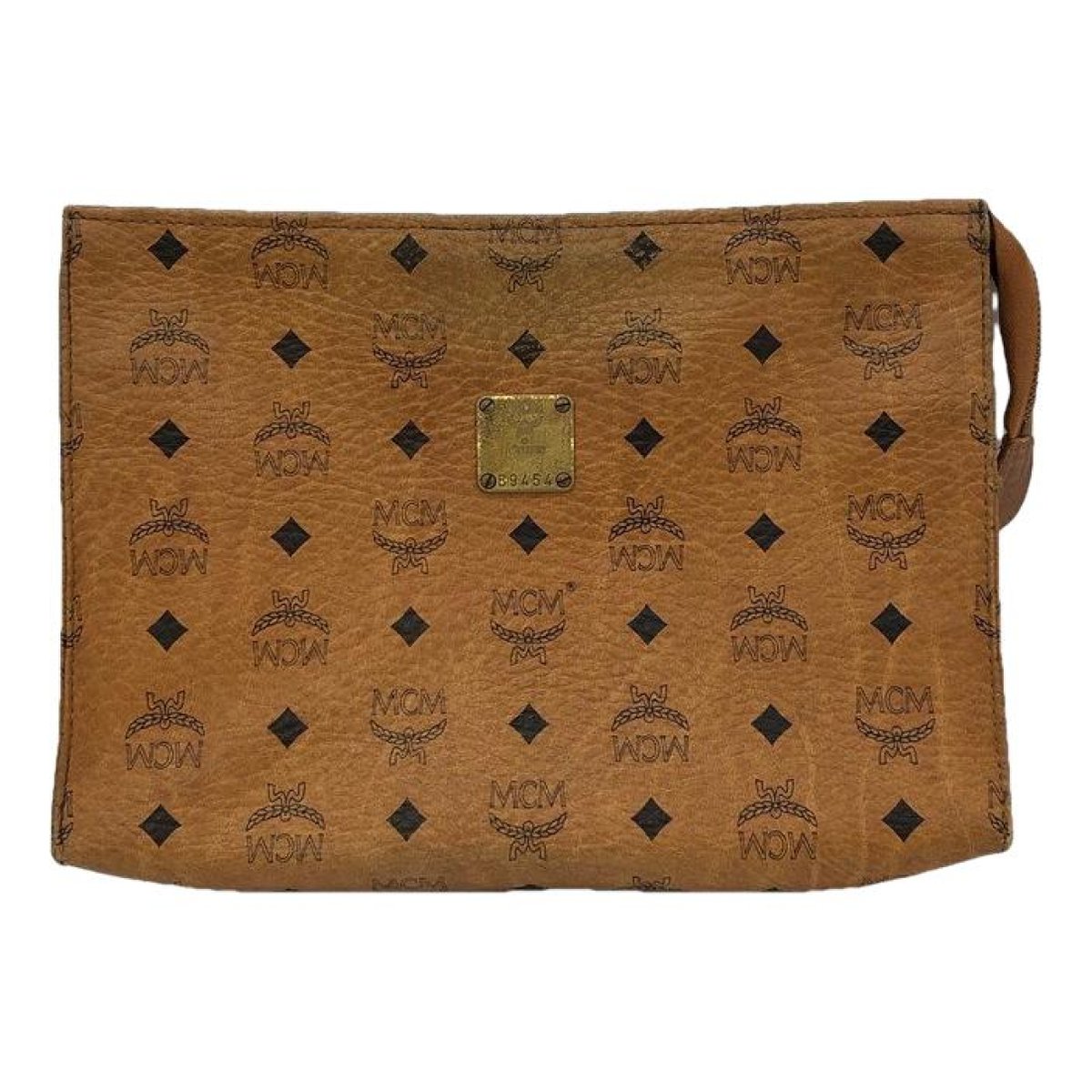 Millie patent leather clutch bag