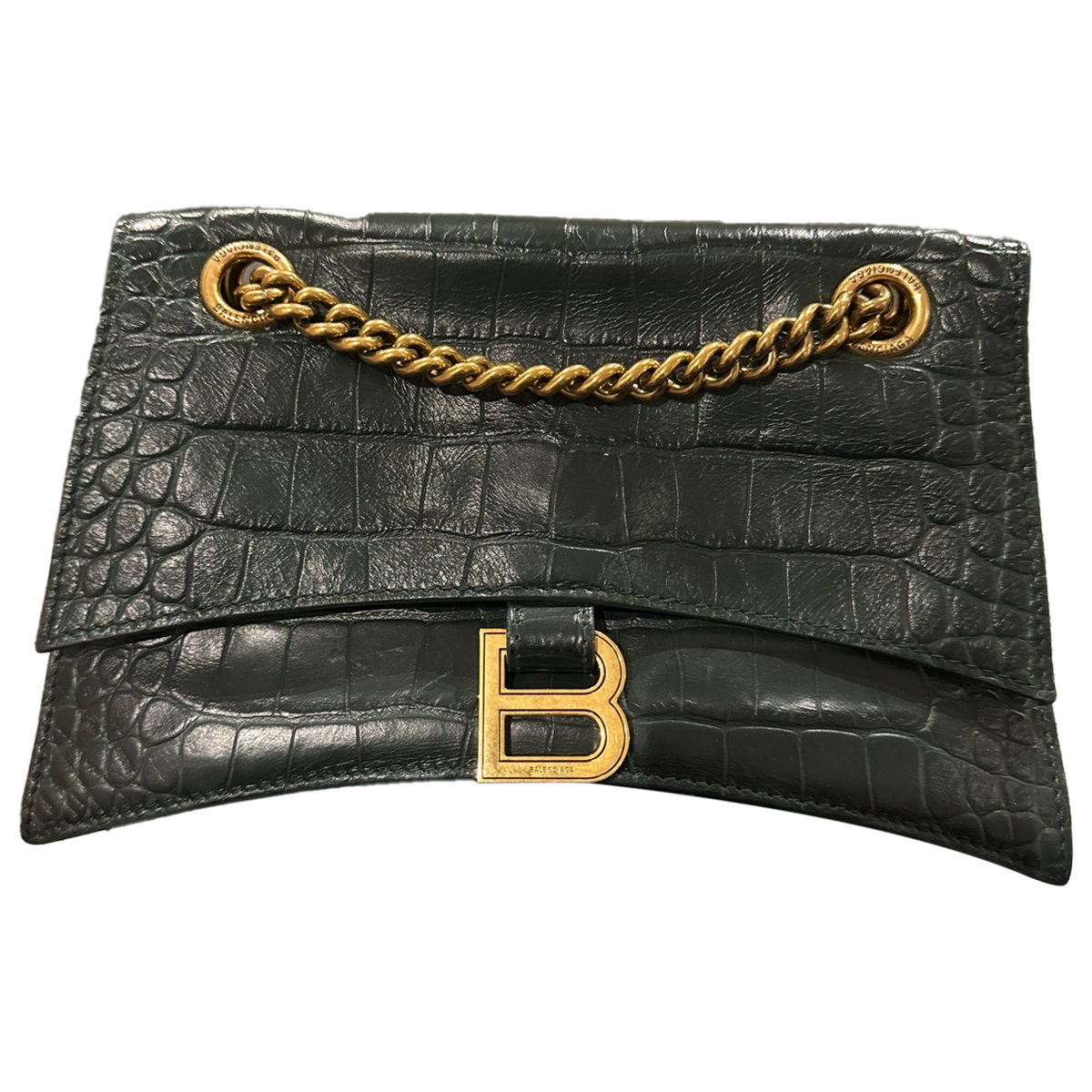 Crush leather crossbody bag