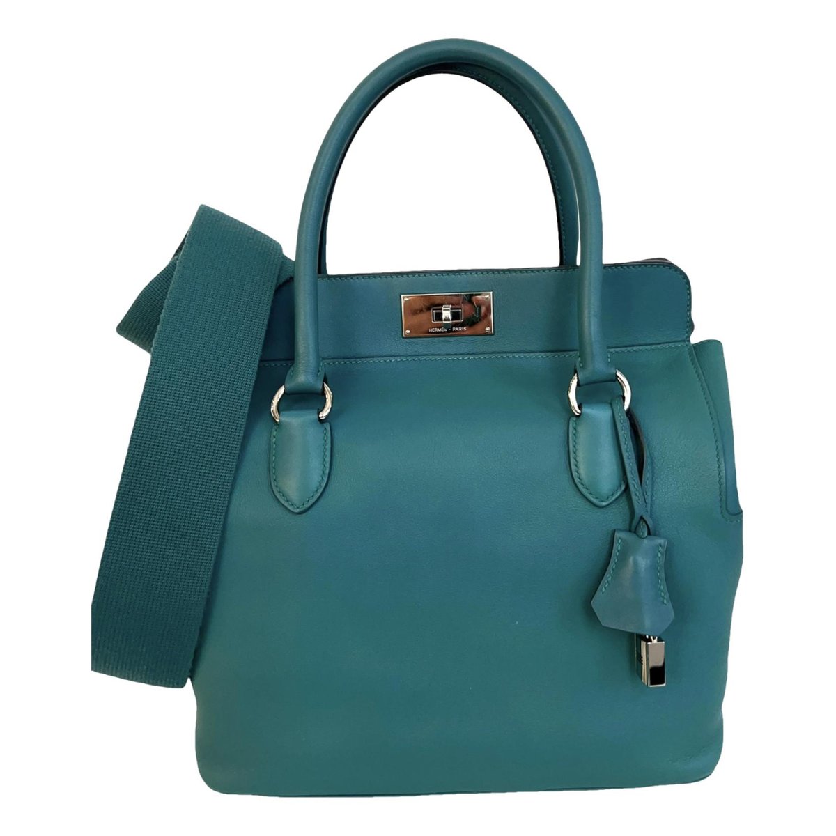 Toolbox leather handbag