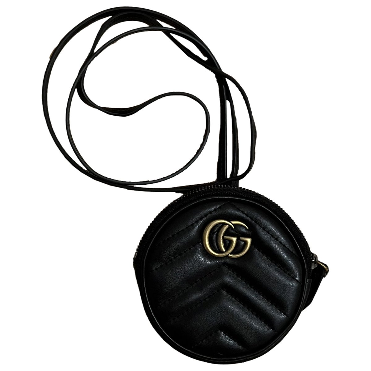GG Marmont Round leather crossbody bag