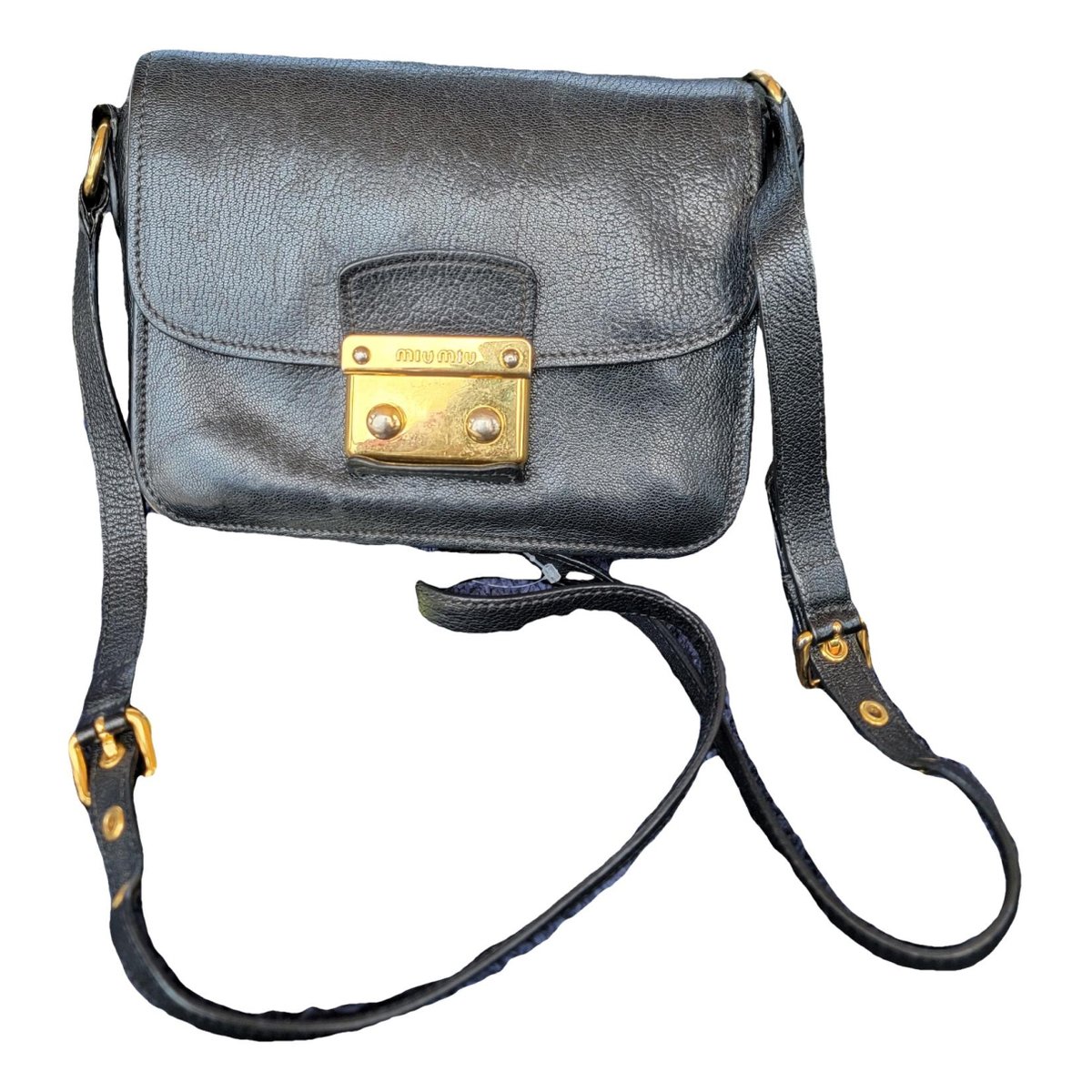 Miu Confidential leather handbag