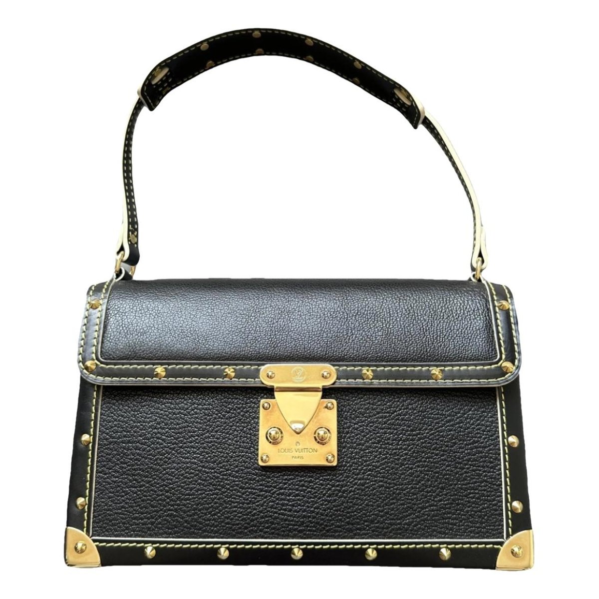Pochette Trunk leather handbag